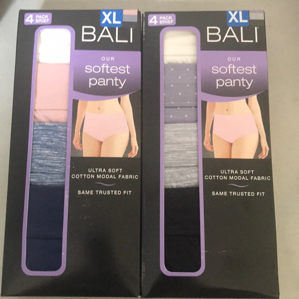 Bali women’s Cotton panties {8 Pack} size XL Brief